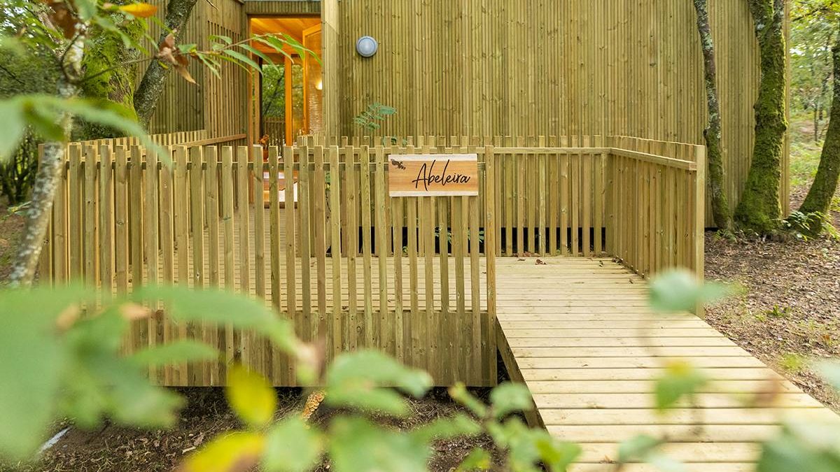 cabaña en bosque galicia