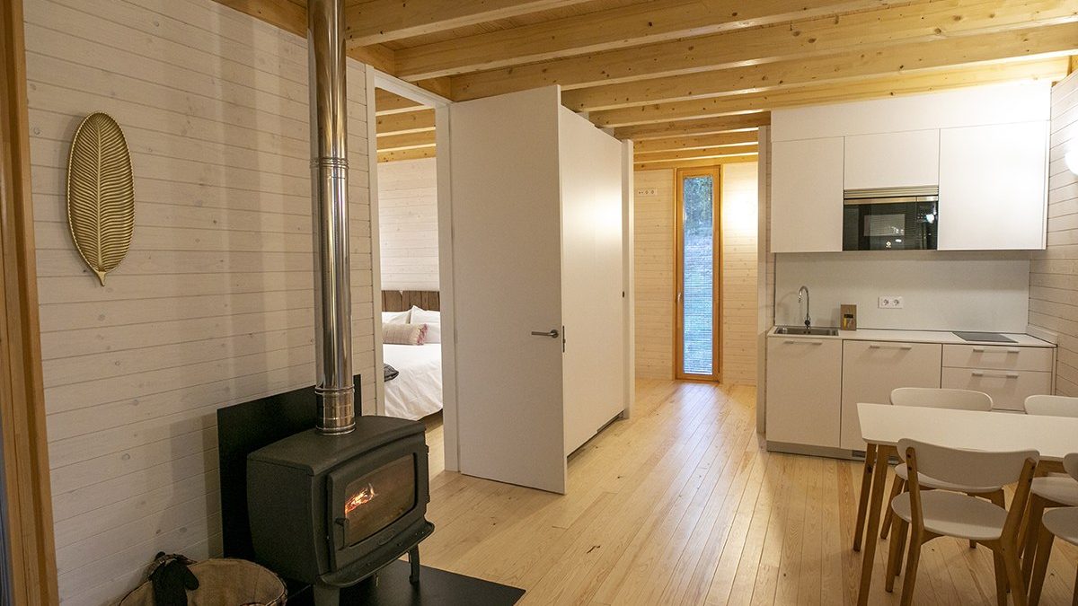 cabaña en bosque 2 habitaciones