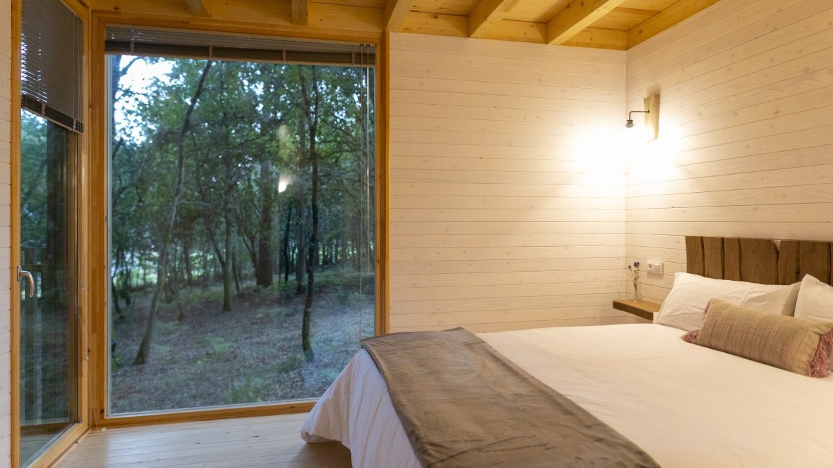 dormitorio vistas al bosque